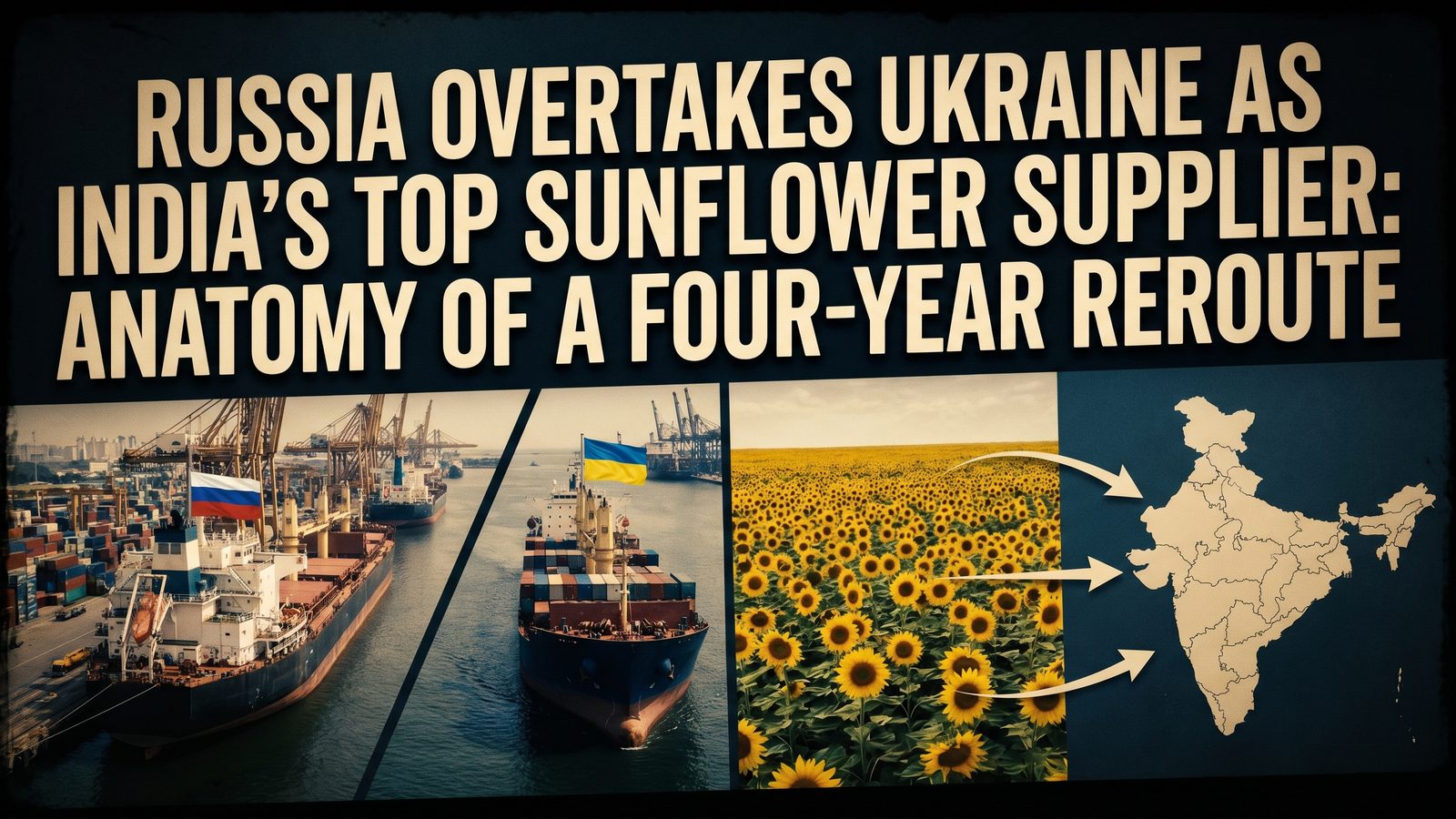 Russia Overtakes Ukraine as India's Top Sunflower Supplier: Anatomy of a Four-Year Reroute